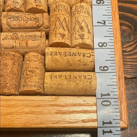 Handcrafted by Papa’s Toys Wooden Cork Display Trivet Reclaimed Cork Pad Frame - Picture 5 of 10